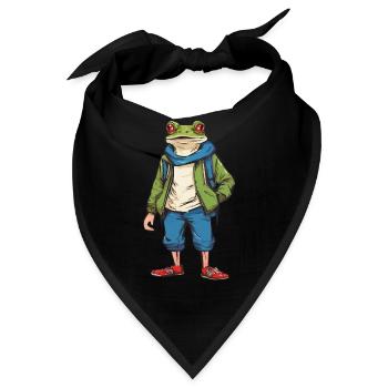 FROSCH - Bandana - Schwarz - Vorne