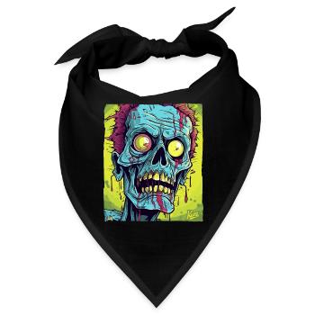 Das coolste Zombie-Totenkopf-Monster - Bandana - Schwarz - Vorne