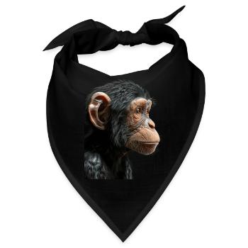 Affe - Bandana - Schwarz - Vorne