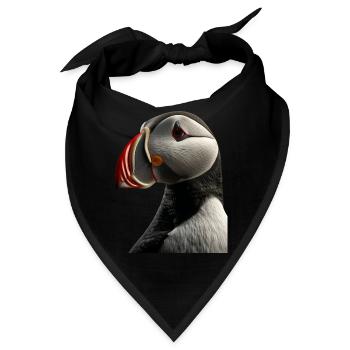 Papageientaucher - Bandana - Schwarz - Vorne