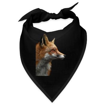 Roter Fuchs - Bandana - Schwarz - Vorne