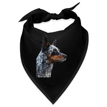 Australischer Treibhund - Bandana - Schwarz - Vorne