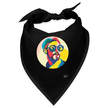 Zeitgenössische Kunst eines modernen Mannes - Bandana - Schwarz - Vorne