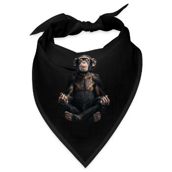Schimpanse - Bandana - Schwarz - Vorne