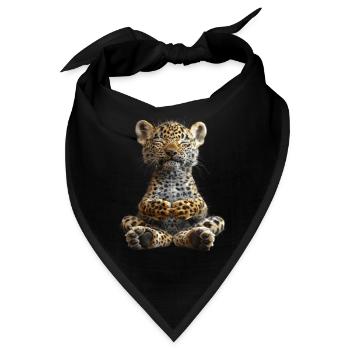Leopard - Bandana - Schwarz - Vorne