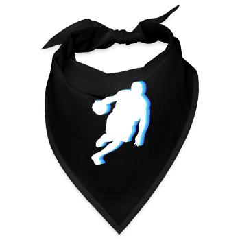 Basketball Tshirt B-Ball Dunking Rebound Spieler - Bandana - Schwarz - Vorne