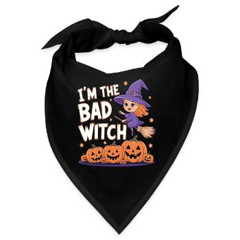 Halloween Witch I'm The Bad Witch - Bandana - Schwarz - Vorne
