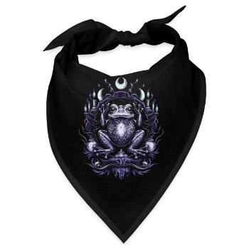 okkultismus Frosch Tarot Tarotkarten Mystisches - Bandana - Schwarz - Vorne