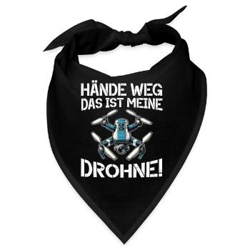 Drohne Pilot Quadrocopter Fliegen Quadcopter - Bandana - Schwarz - Vorne
