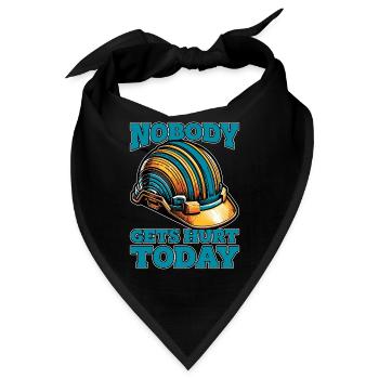Safety Officer Nobody Gets Hurt Public Safety - Bandana - Schwarz - Vorne