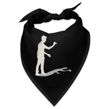 Handschattenpuppenspiel Puppen - Bandana - Schwarz - Vorne