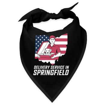 Delivery Service OH Debate  Harris Eating - Bandana - Schwarz - Vorne