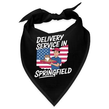 Delivery Service OH Debate  Harris Eating - Bandana - Schwarz - Vorne