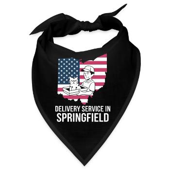 Delivery Service OH Debate  Harris Eating - Bandana - Schwarz - Vorne