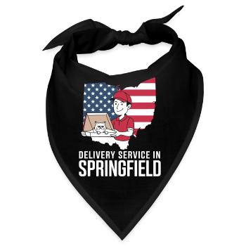 Delivery Service OH Debate  Harris Eating - Bandana - Schwarz - Vorne
