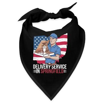 Delivery Service OH Debate  Harris Eating - Bandana - Schwarz - Vorne