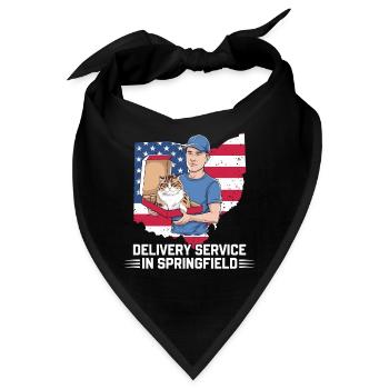 Delivery Service OH Debate  Harris Eating - Bandana - Schwarz - Vorne