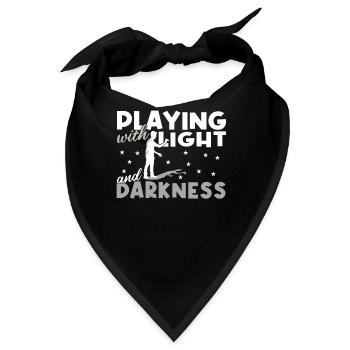 Handschattenpuppenspiel Puppen - Bandana - Schwarz - Vorne