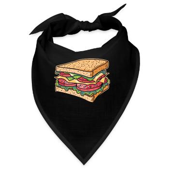 Sandwich Day Snack Celebration Sandwich - Bandana - Schwarz - Vorne