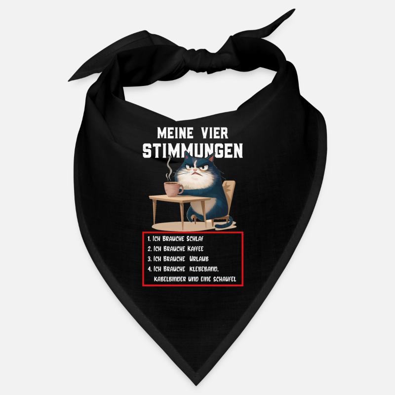 Faul Tshirt Arbeit Katze Witzig Sarkasmus Büro Bandana