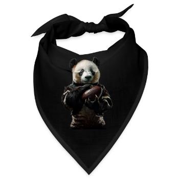 Panda - Bandana - Schwarz - Vorne