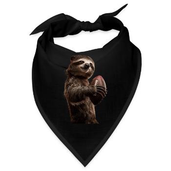 Faultier - Bandana - Schwarz - Vorne