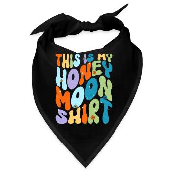 Flitterwochen Ehemann Ehefrau Paare Urlaubs - Bandana - Schwarz - Vorne