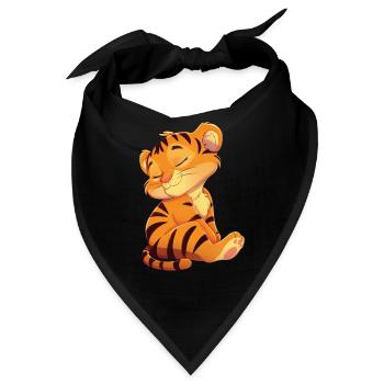 Tiger - Bandana - Schwarz - Vorne