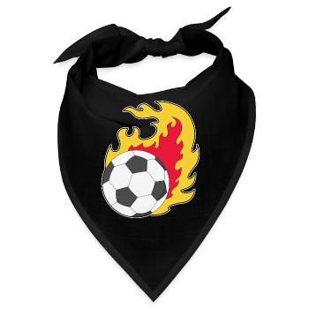 Feuerball Fußball - Bandana - Schwarz - Vorne