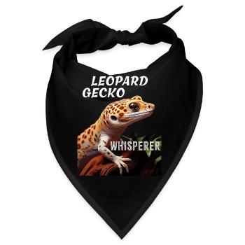 LEOPARD GECKO WHISPERER - Bandana - Schwarz - Vorne