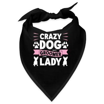Hundegruamwelpen Haustier -Pflege -Job Salon - Bandana - Schwarz - Vorne