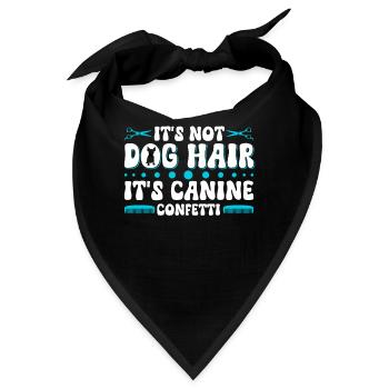 Hundegruamwelpen Haustier -Pflege -Job Salon - Bandana - Schwarz - Vorne