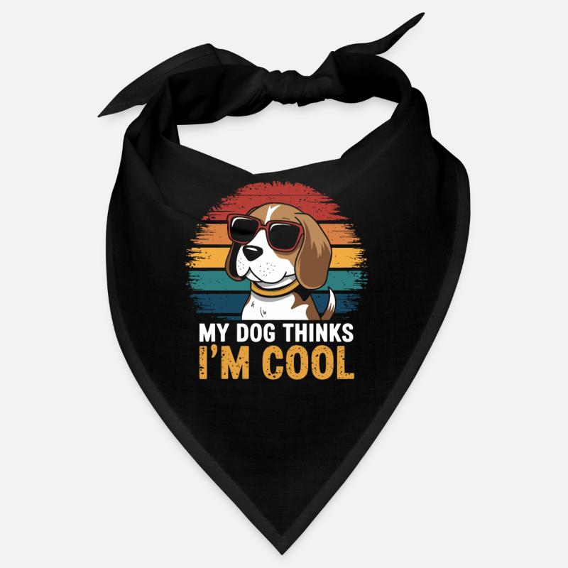 Beagle mon chien pense que je suis cool Bandana