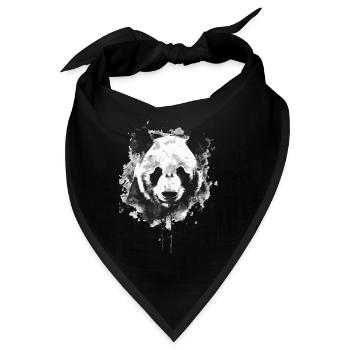 Panda - Bandana - Schwarz - Vorne
