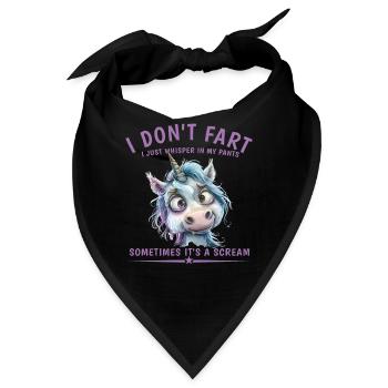 Ich Pupse Nicht, Ich Flüstere Nur in Meiner Hose - Bandana - Schwarz - Vorne