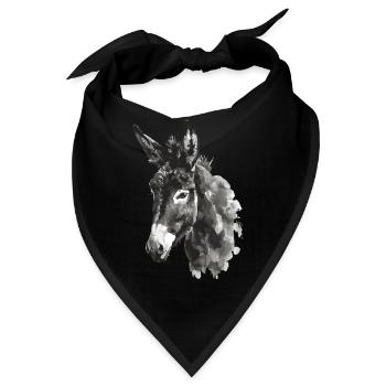 Esel - Bandana - Schwarz - Vorne