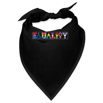 Gleichheit LGBTQ Rainbow Flag LGBTQ Stolz - Bandana - Schwarz - Vorne