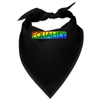 Gleichheit LGBTQ Rainbow Flag LGBTQ Stolz - Bandana - Schwarz - Vorne
