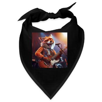 Fuchs - Bandana - Schwarz - Vorne