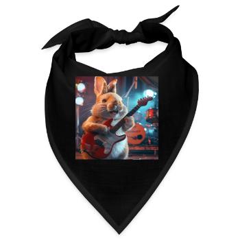 Kaninchen - Bandana - Schwarz - Vorne