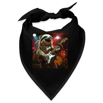 Faultier - Bandana - Schwarz - Vorne