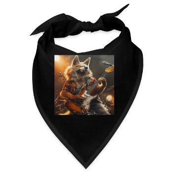 Wolf - Bandana - Schwarz - Vorne