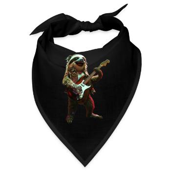 Faultier - Bandana - Schwarz - Vorne