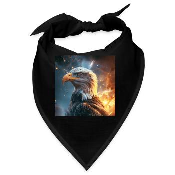 Adler - Bandana - Schwarz - Vorne