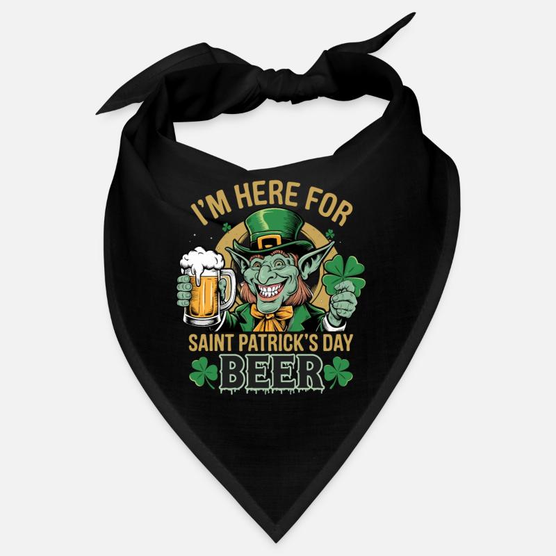 Saint-Patrick Bière Leprechaun Kobold Bier Bandana
