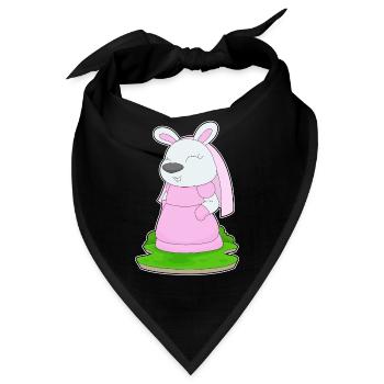 Hase Braut Schleier Hochzeit - Bandana - Schwarz - Vorne