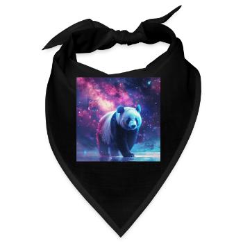 Panda - Bandana - Schwarz - Vorne