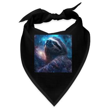 Faultier - Bandana - Schwarz - Vorne