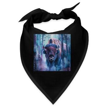 Bison - Bandana - Schwarz - Vorne
