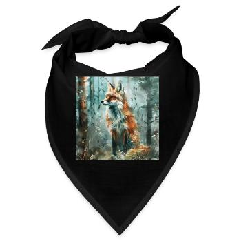 Fuchs - Bandana - Schwarz - Vorne